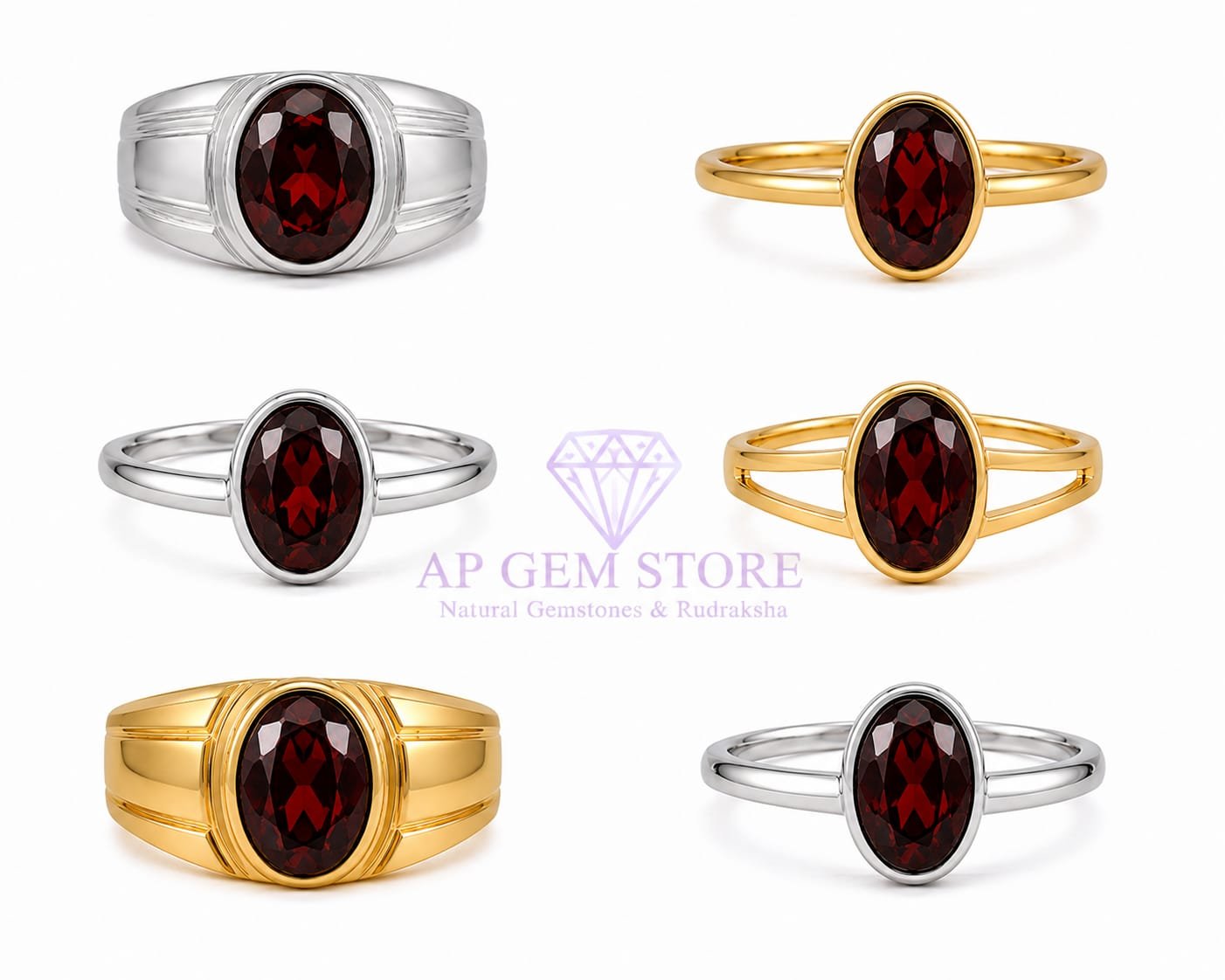 Garnet Rings